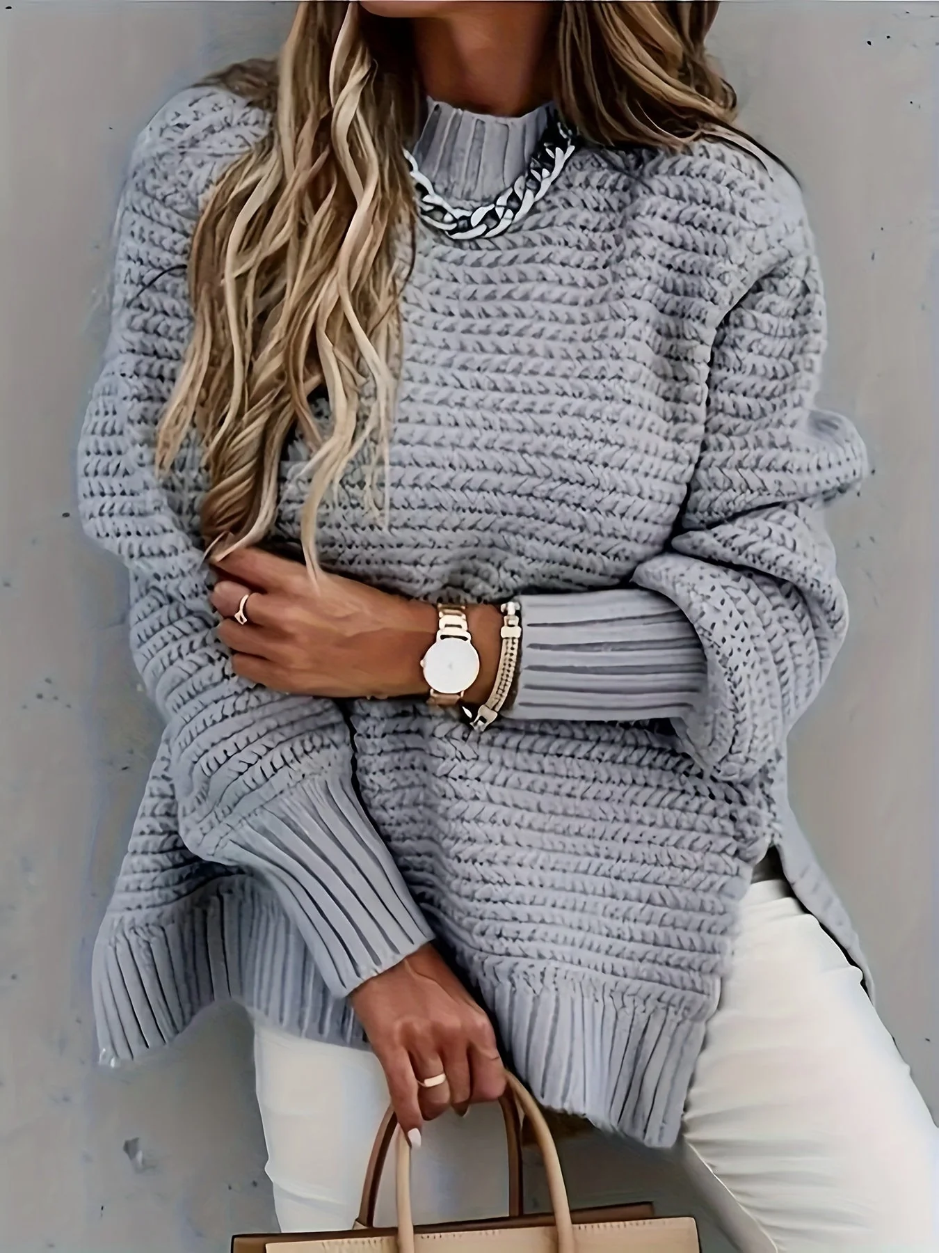 Couture Chunky Knit Pullover - Image 12