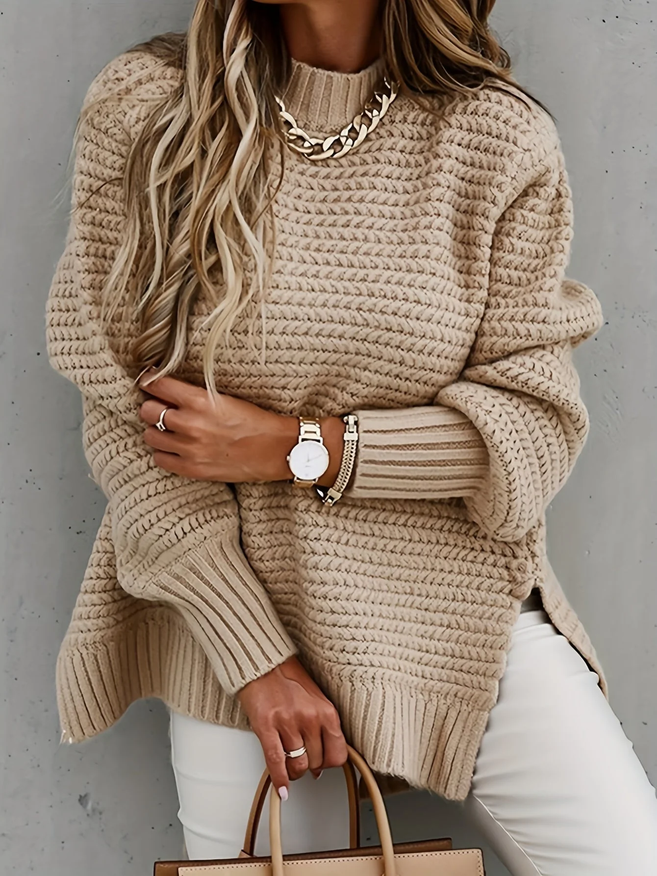 Couture Chunky Knit Pullover - Image 8