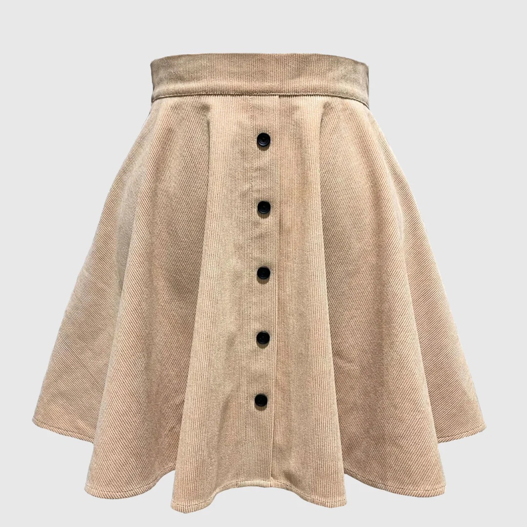 Cordabella Retro Corduroy Skirt - Image 2