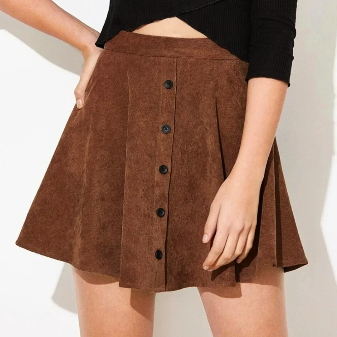 Cordabella Retro Corduroy Skirt - Image 5