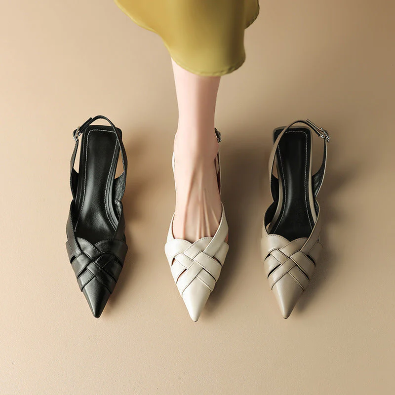 CORINA LEATHER HEELS - Image 5