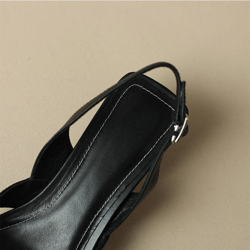 CORINA LEATHER HEELS - Image 6