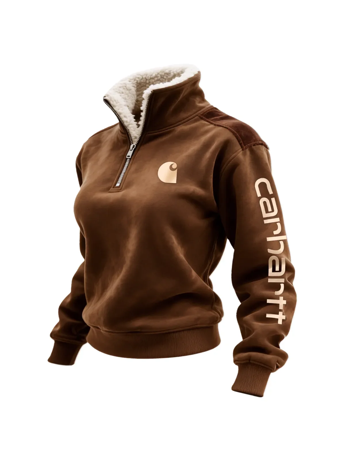 Cozy Fleece Lined Quarter Zip Sweatshirt || Clearance Sale - Image 2