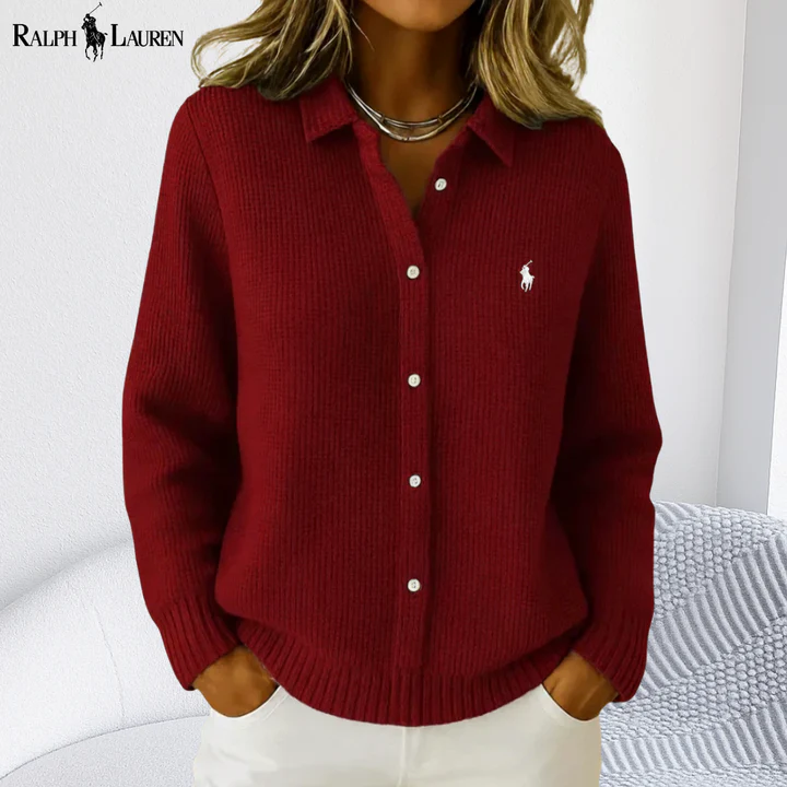 Cozy Rib-Knit Buttoned Cardigan || Clearance Sale - Image 2