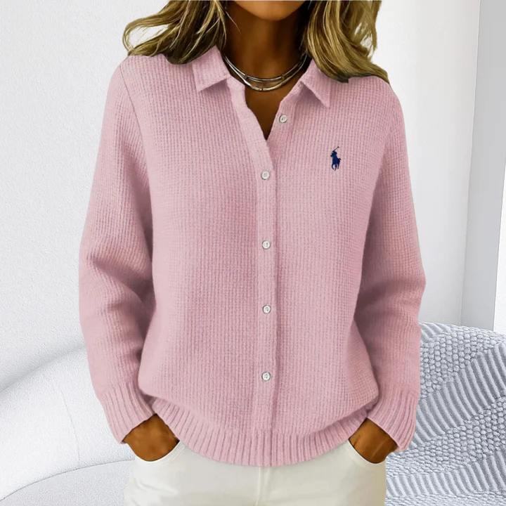 Cozy Rib-Knit Buttoned Cardigan || Clearance Sale - Image 3
