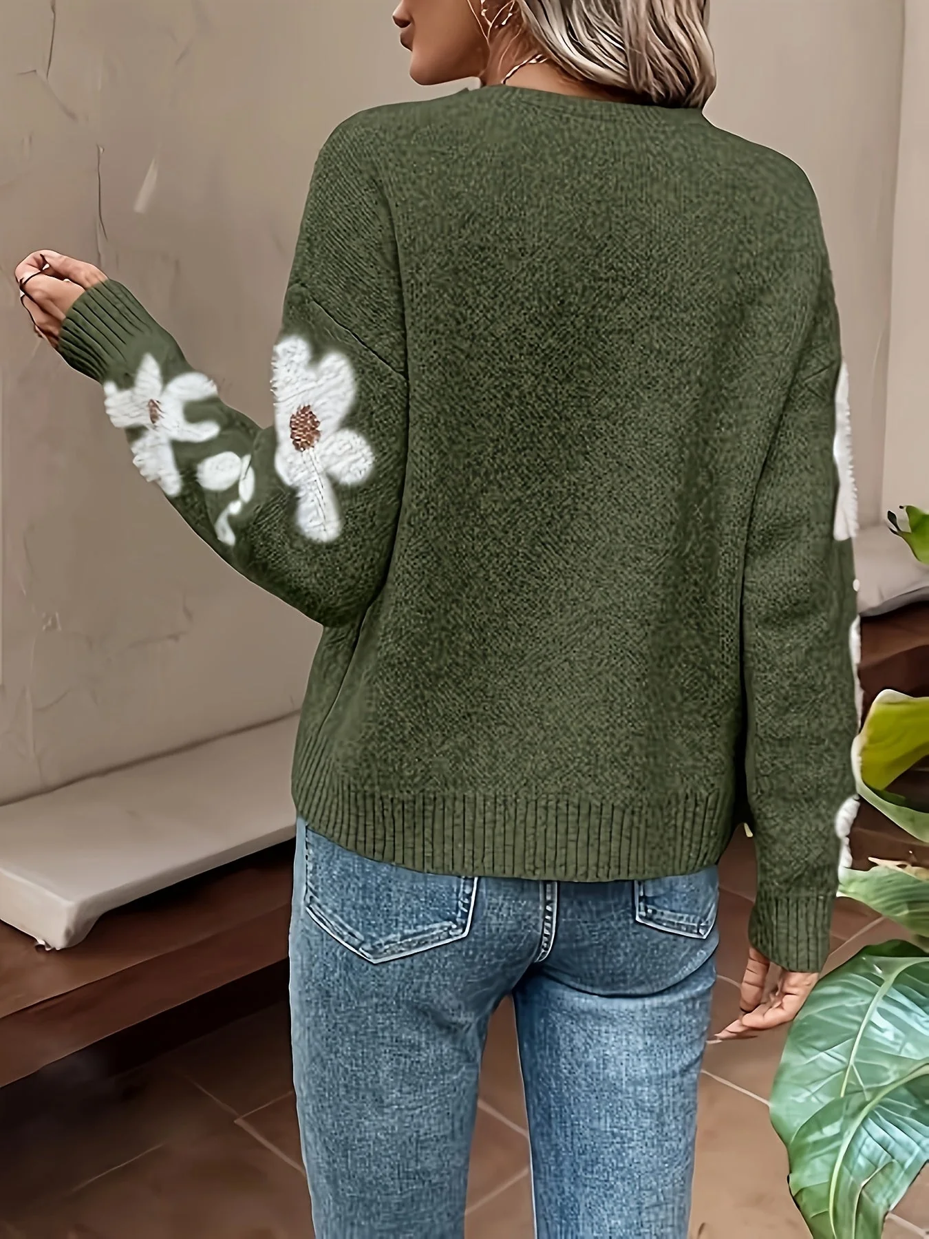 Daisy Drop Knit Sweater - Image 8
