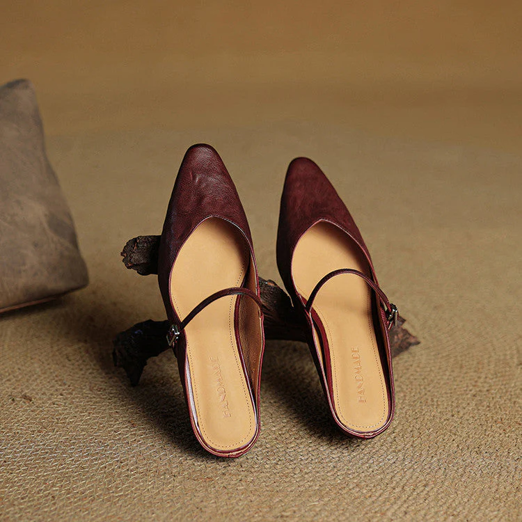 DANIELLA GENUINE LEATHER MULES - Image 15