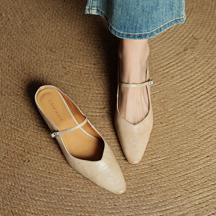DANIELLA GENUINE LEATHER MULES - Image 5