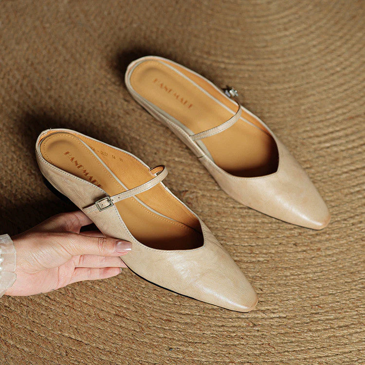 DANIELLA GENUINE LEATHER MULES - Image 6