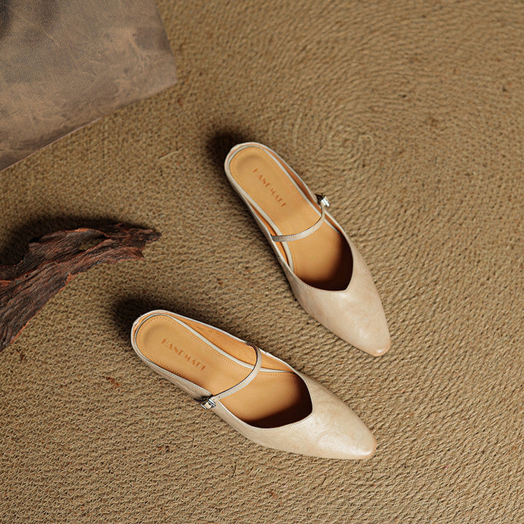 DANIELLA GENUINE LEATHER MULES - Image 7