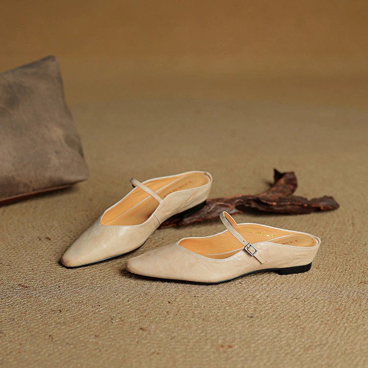DANIELLA GENUINE LEATHER MULES - Image 8