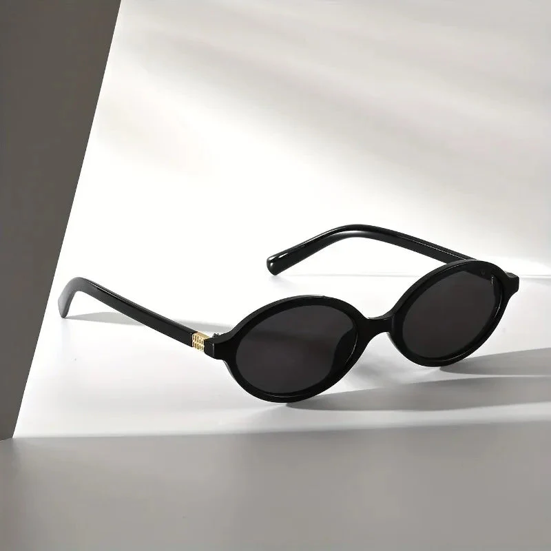 Demi Retro Oval Sunglasses - Image 2