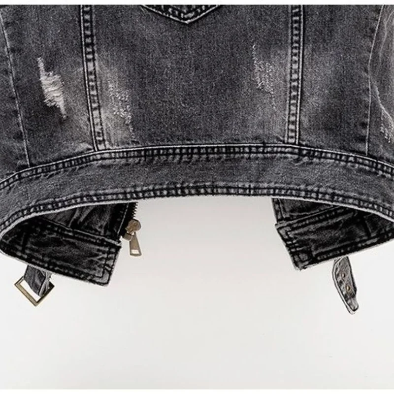 Detour Distresed Denim Vest - Image 6