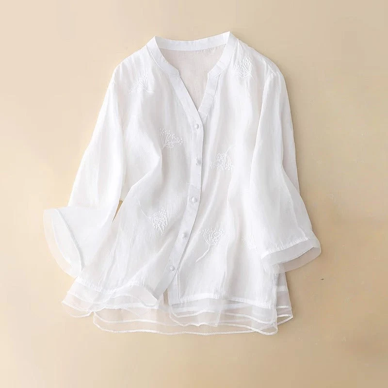 DIANA LINEN BLOUSE - Image 3