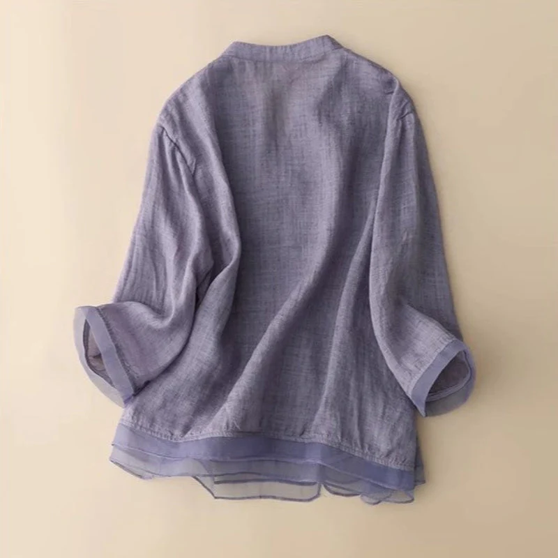 DIANA LINEN BLOUSE - Image 4