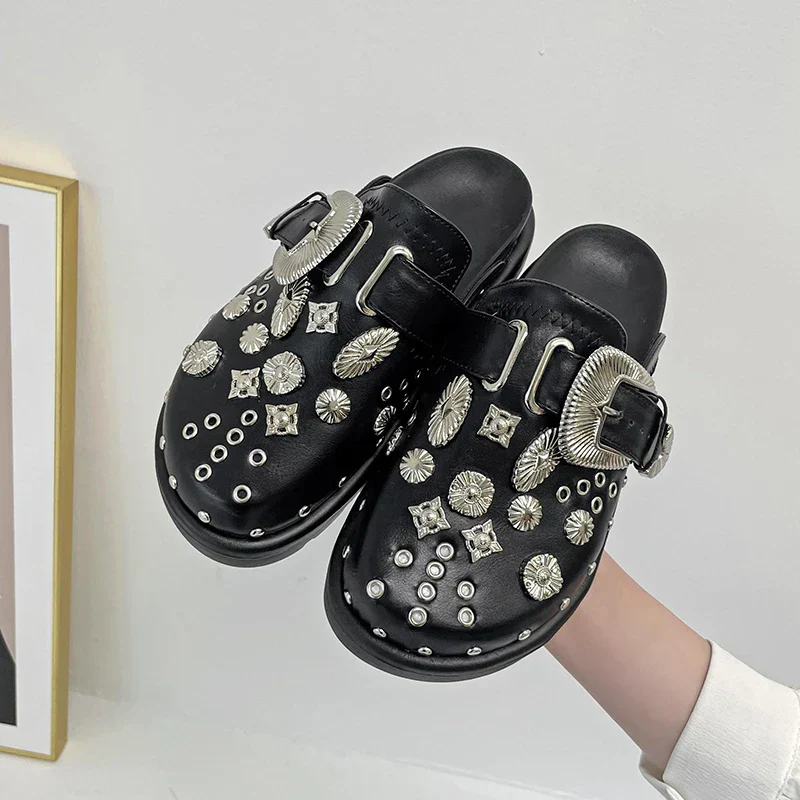 Disco Diva Studded Slides - Image 3