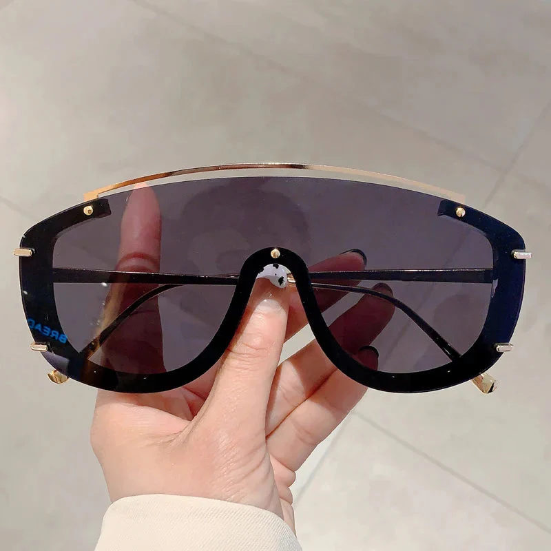 Eclipse Oversized Visor Sunglasses - Image 2
