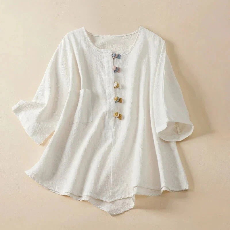 EDEN LINEN BLOUSE - Image 3