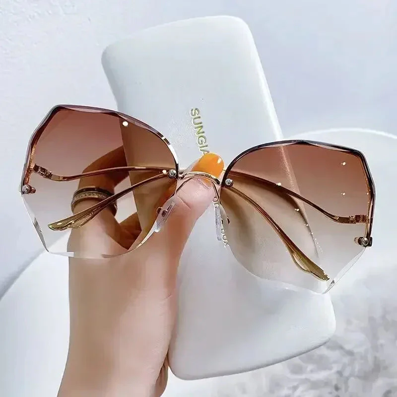 Eden Rimless Sunglasses - Image 3