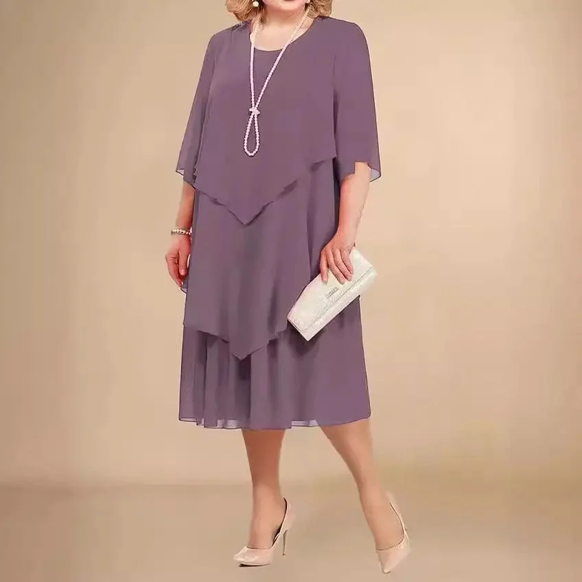EDITH | LAYERED HEM MIDI DRESS - Image 2