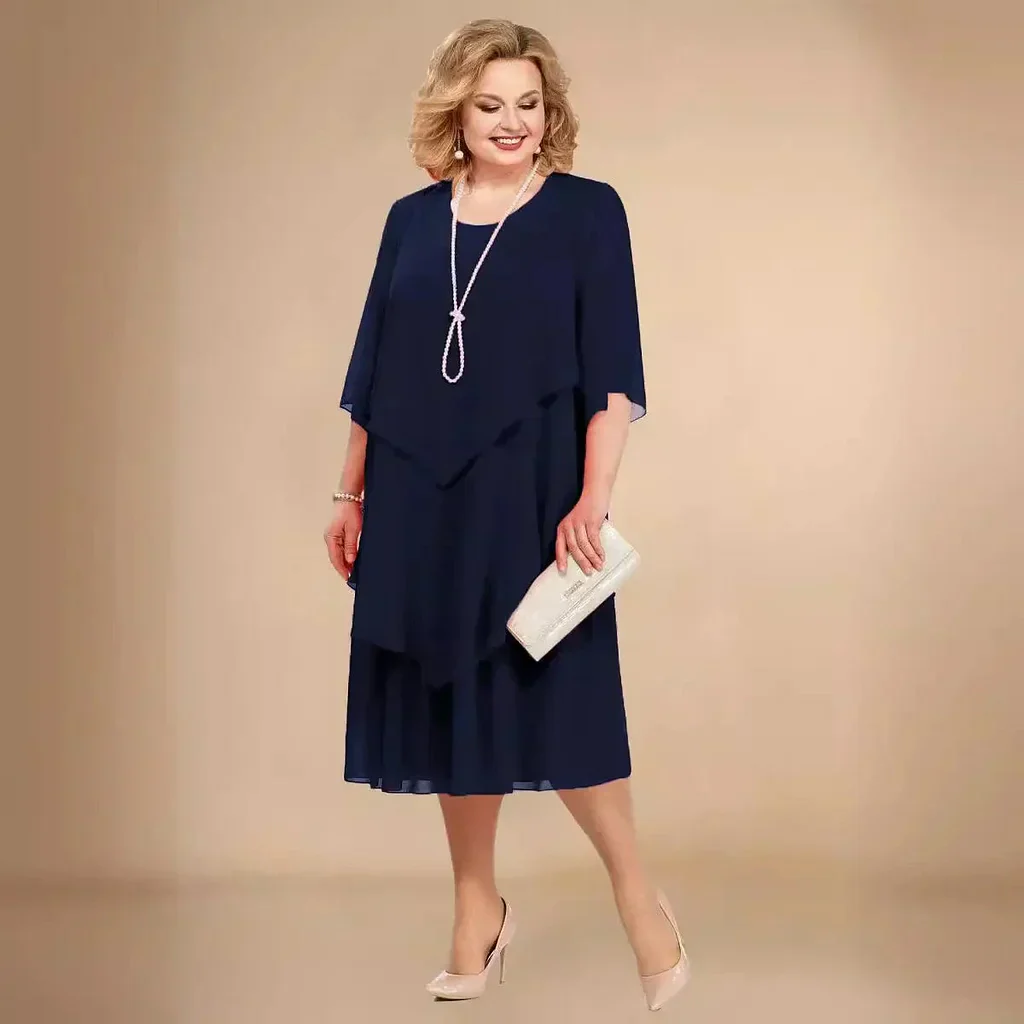 EDITH | LAYERED HEM MIDI DRESS - Image 3