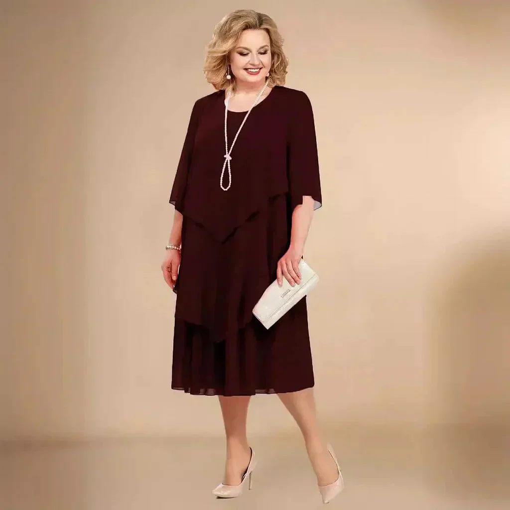 EDITH | LAYERED HEM MIDI DRESS - Image 4