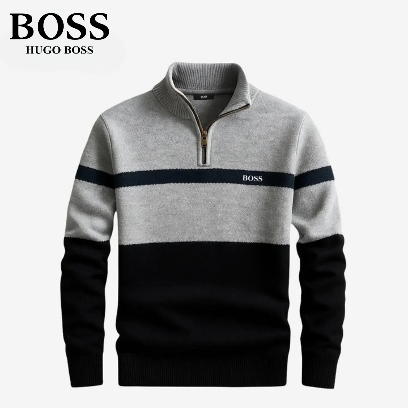Elegant Half-Zip Sweater || CLEARANCE PRICE - Image 2