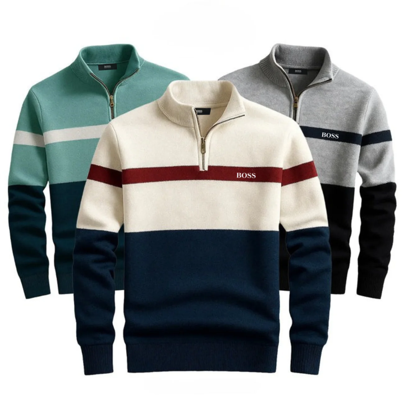 Elegant Half-Zip Sweater - CLEARANCE PRICE - Image 5