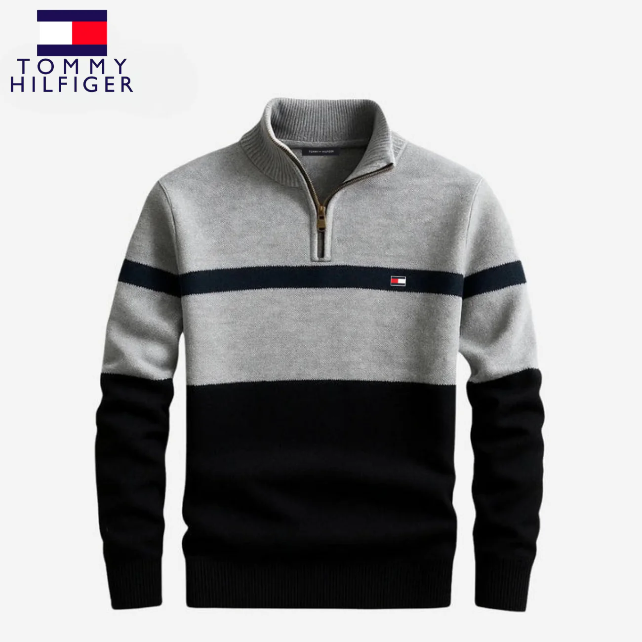 Elegant Half-Zip Sweater || CLEARANCE PRICE - Image 2