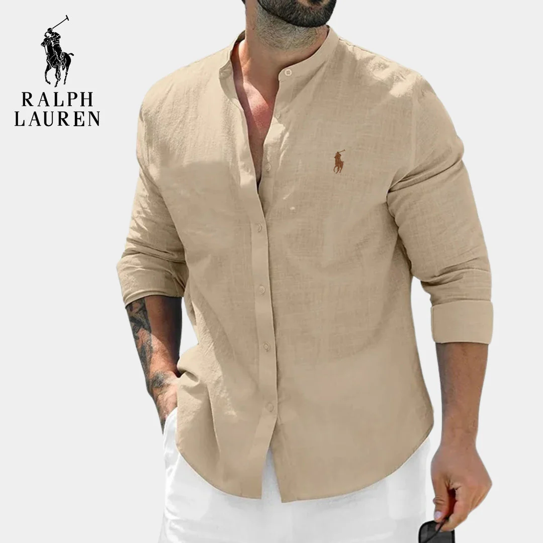 Elegant Mandarin Collar Shirt || CLEARANCE PRICE