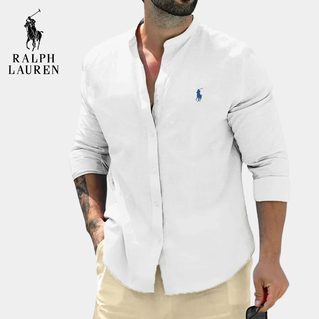 Elegant Mandarin Collar Shirt || CLEARANCE PRICE - Image 3
