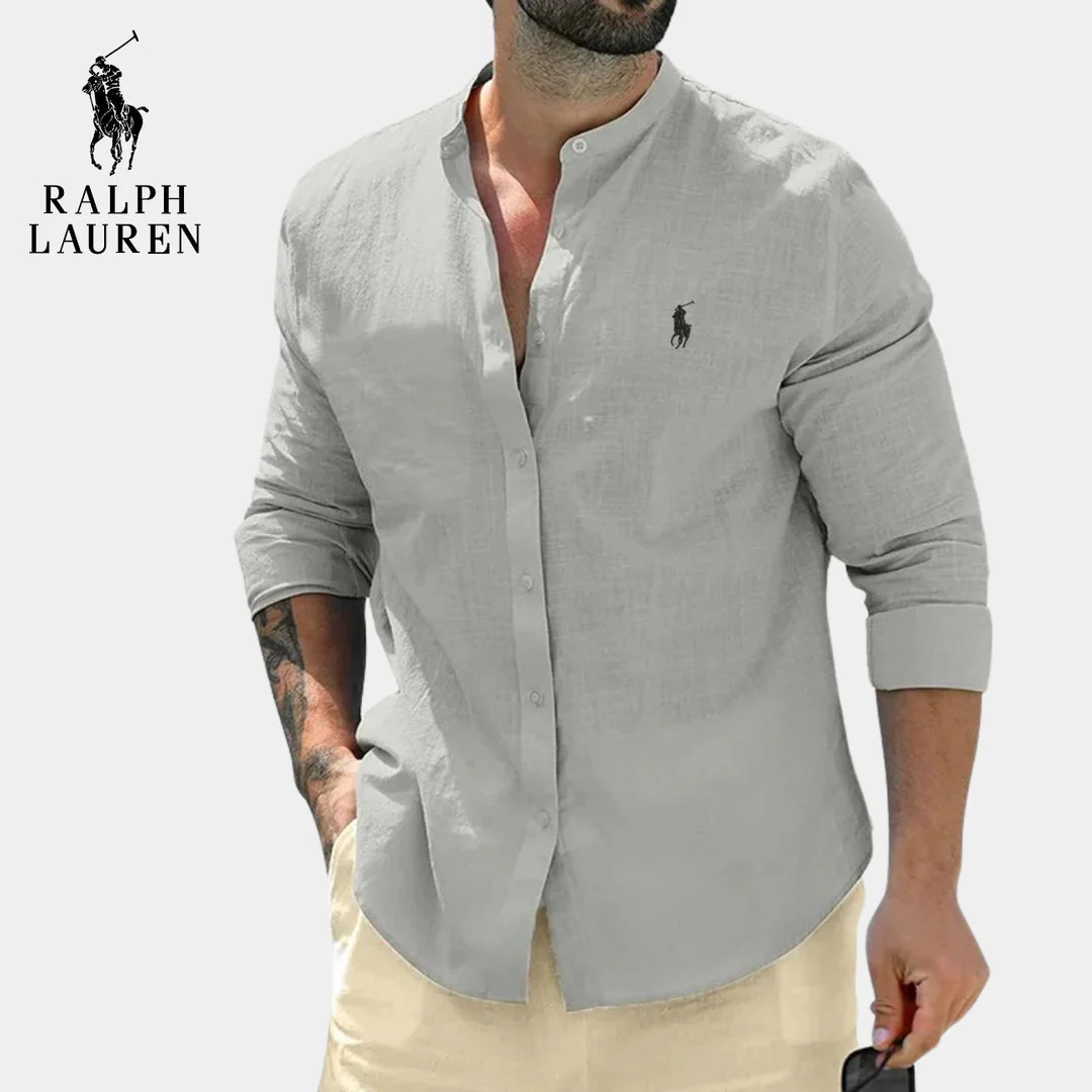 Elegant Mandarin Collar Shirt || CLEARANCE PRICE - Image 5