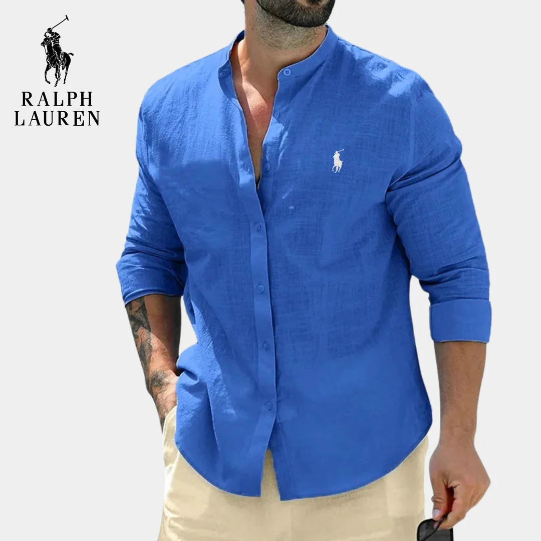 Elegant Mandarin Collar Shirt || CLEARANCE PRICE - Image 8