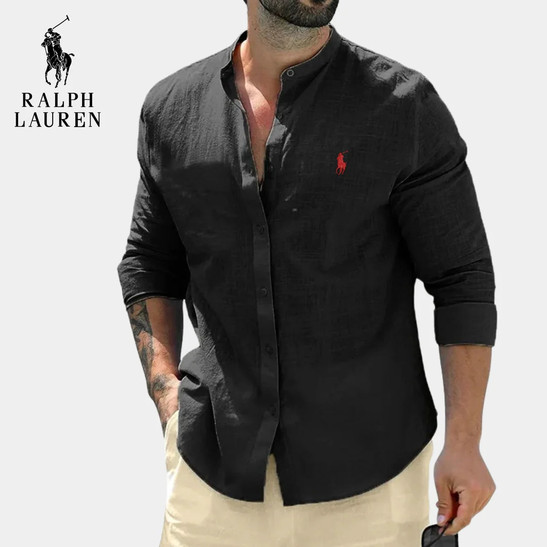 Elegant Mandarin Collar Shirt || CLEARANCE PRICE LO - Image 2
