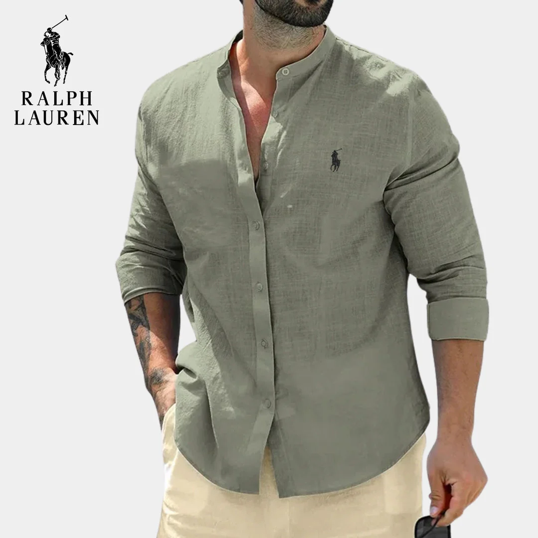 Elegant Mandarin Collar Shirt || CLEARANCE PRICE MC - Image 4