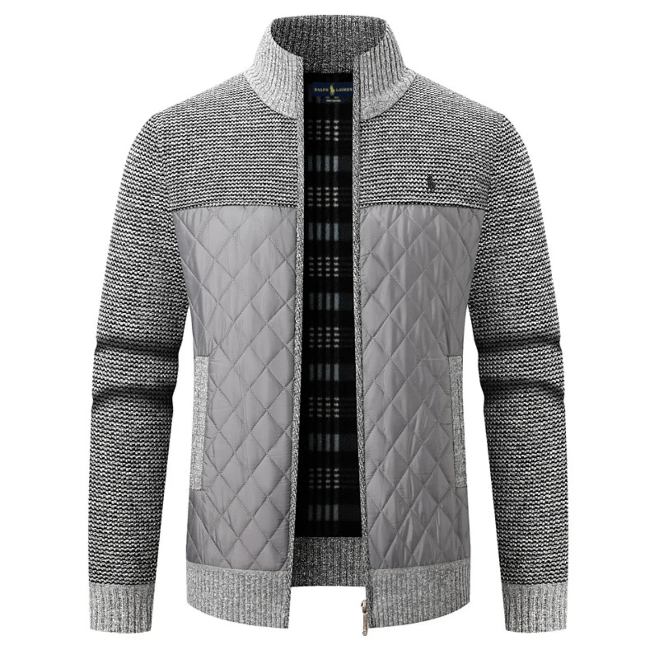 Elegant Padded Knit Jacket - Image 3