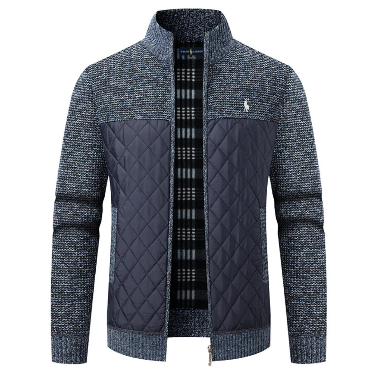 Elegant Padded Knit Jacket - Image 4