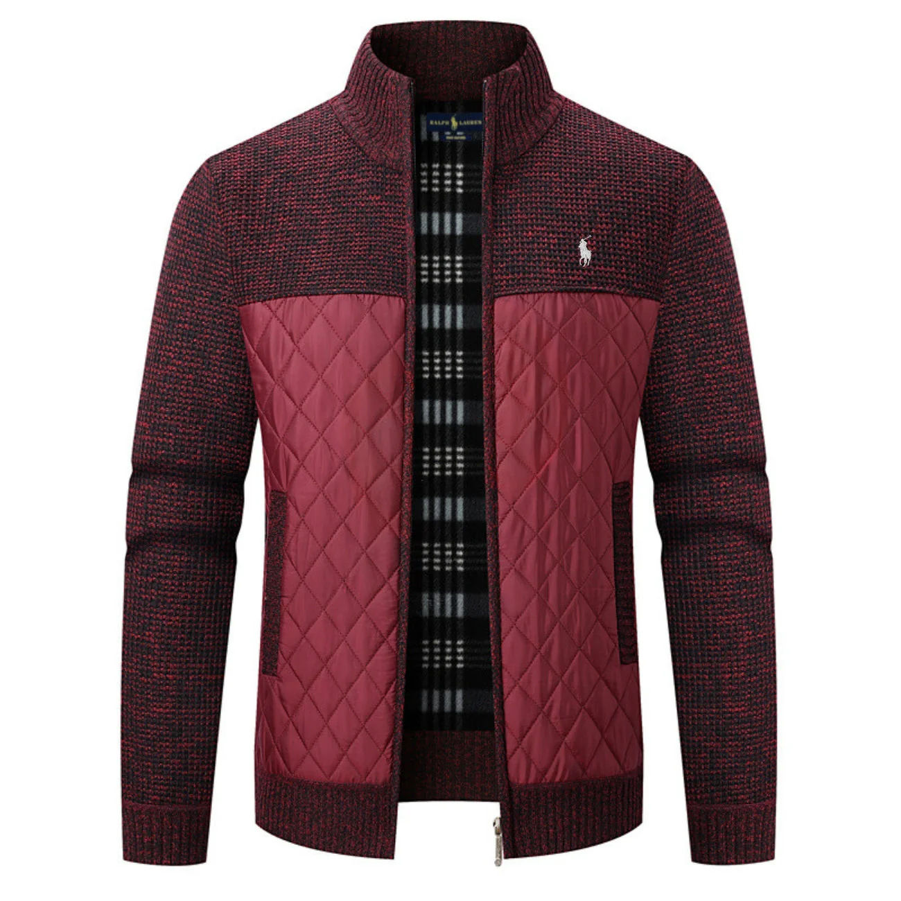Elegant Padded Knit Jacket - Image 5