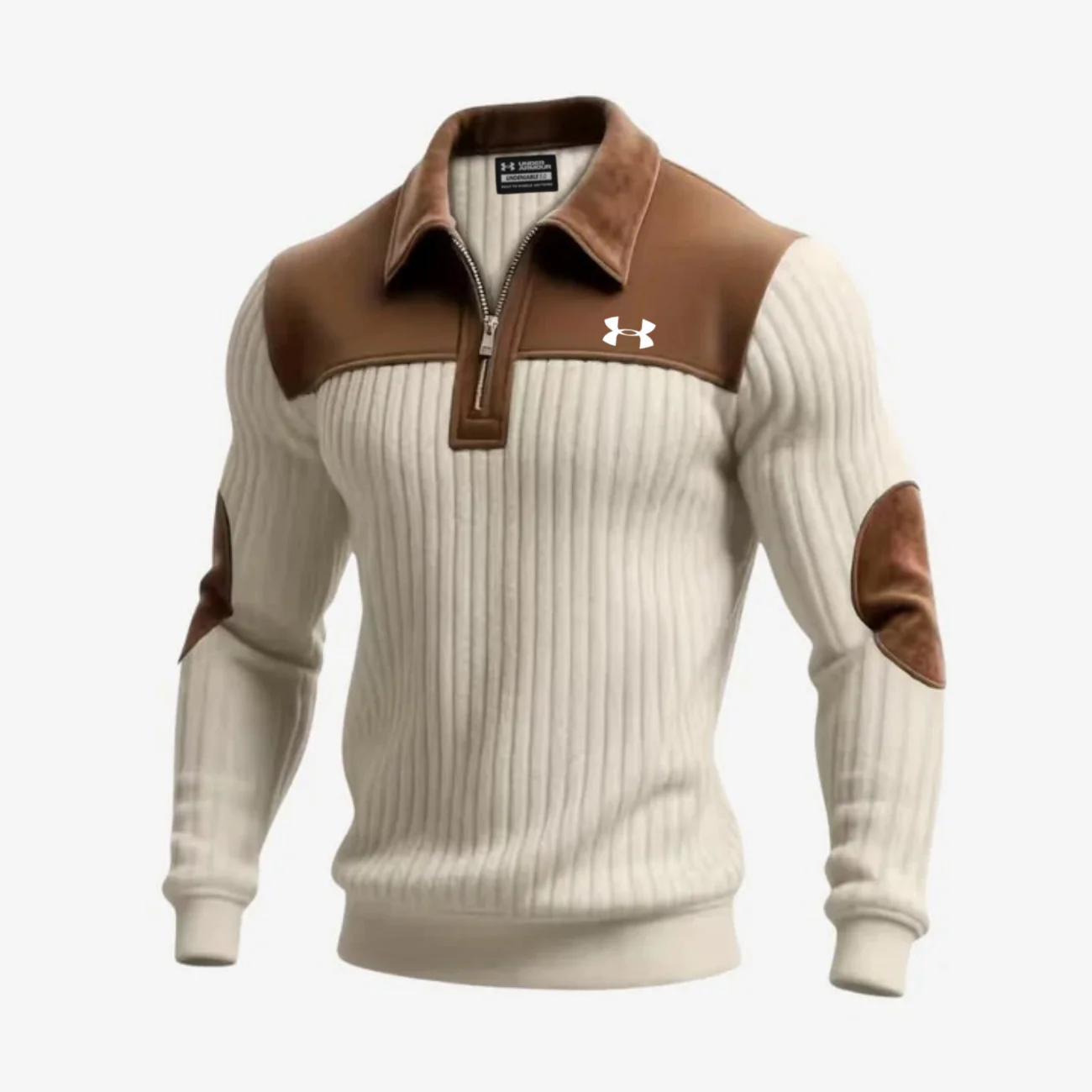 Elegant Zip Collar Sweater - Clearance Sale