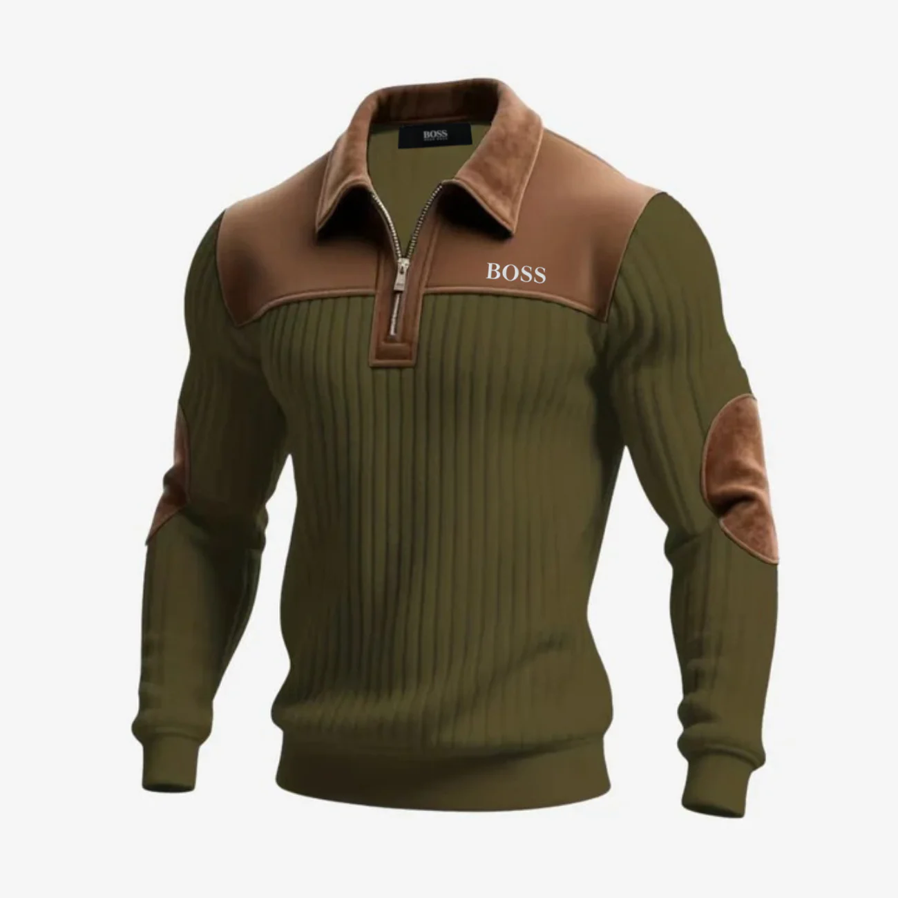 Elegant Zip Collar Sweater - Clearance Sale - Image 4