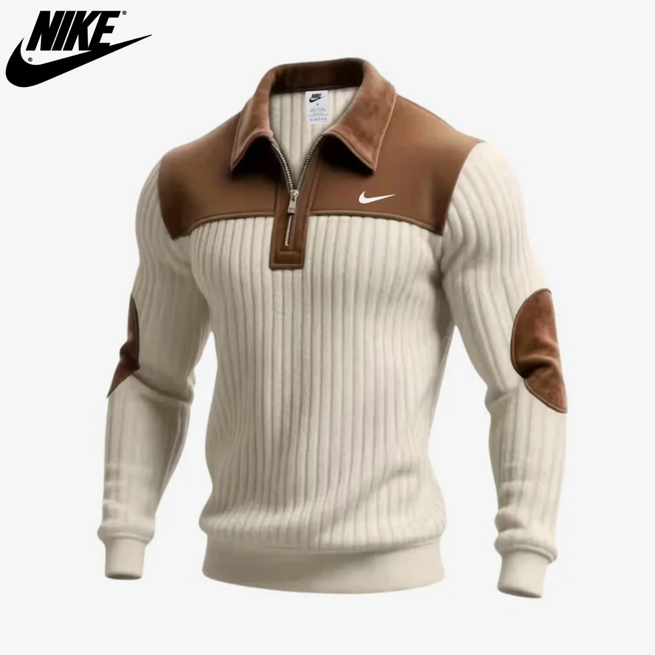 Elegant Zip Collar Sweater || Clearance Sale