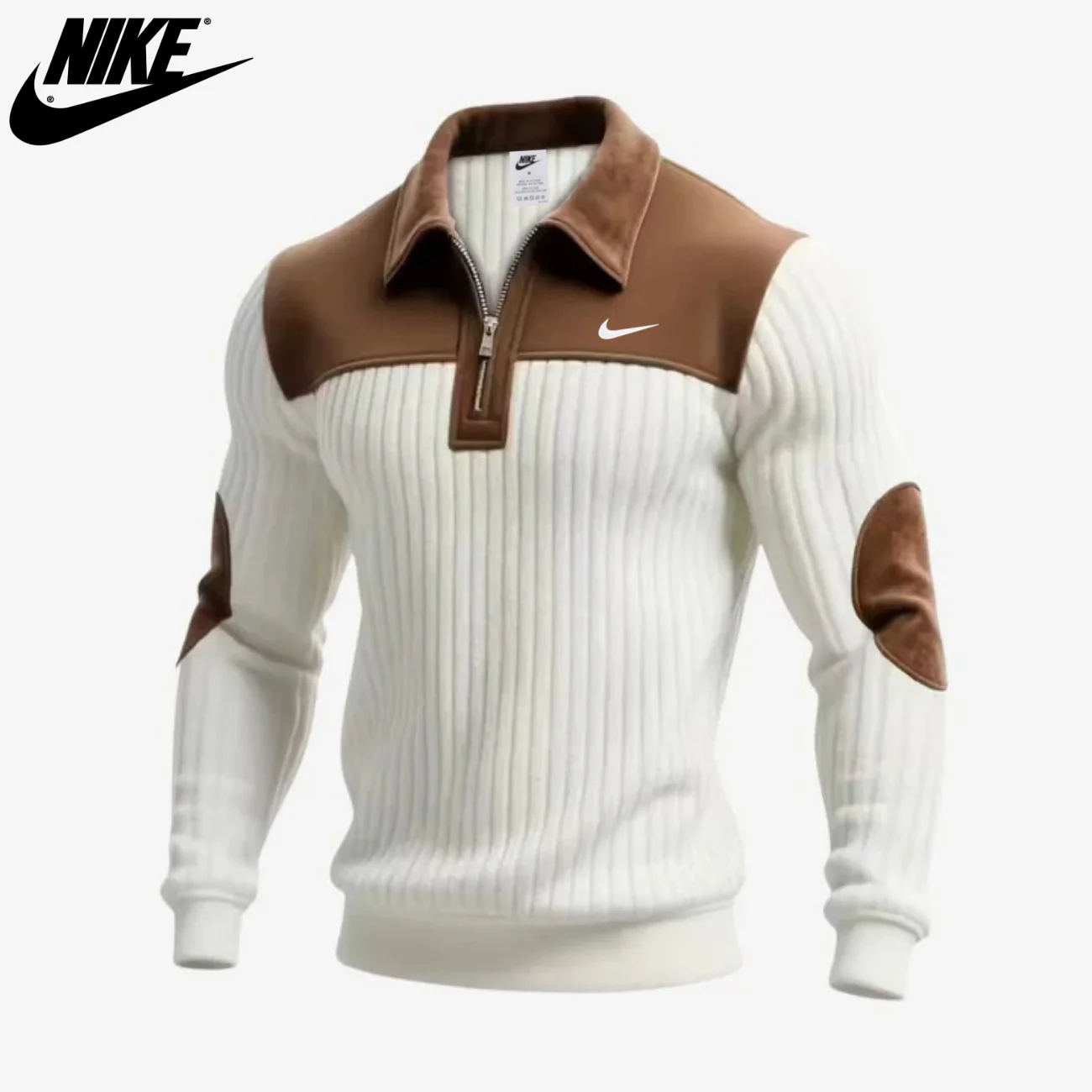 Elegant Zip Collar Sweater || Clearance Sale - Image 3