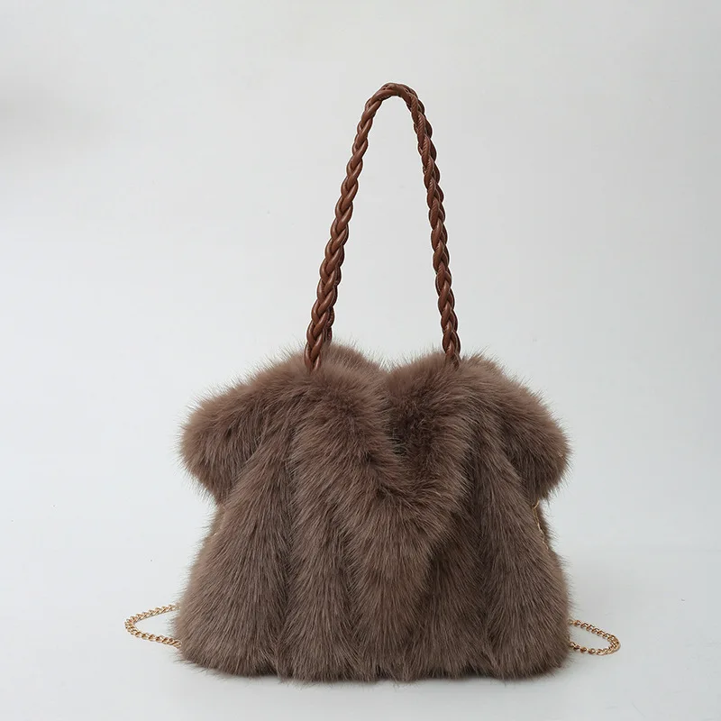Elena Soft Fur Tote - Image 3