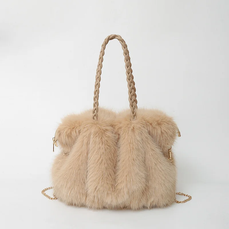 Elena Soft Fur Tote - Image 4