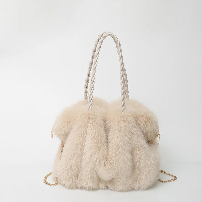 Elena Soft Fur Tote - Image 5