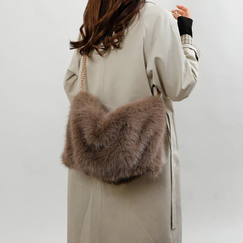 Elena Soft Fur Tote - Image 7