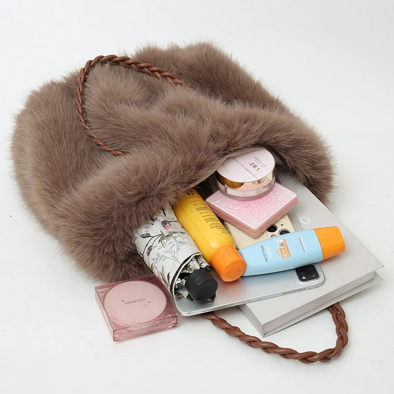 Elena Soft Fur Tote - Image 8