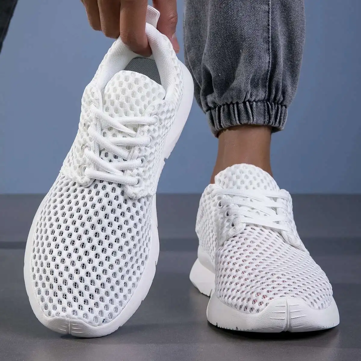 Eli Mesh Walking Sneakers – Men’s Lightweight Summer Shoes - Image 4