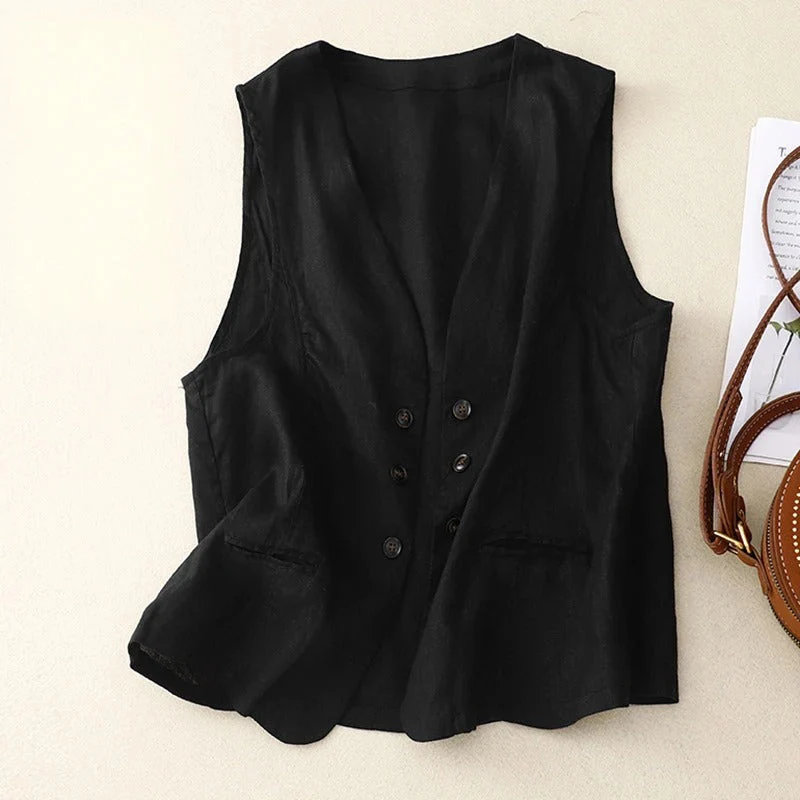 ÉLOISE LINEN VEST - Image 2