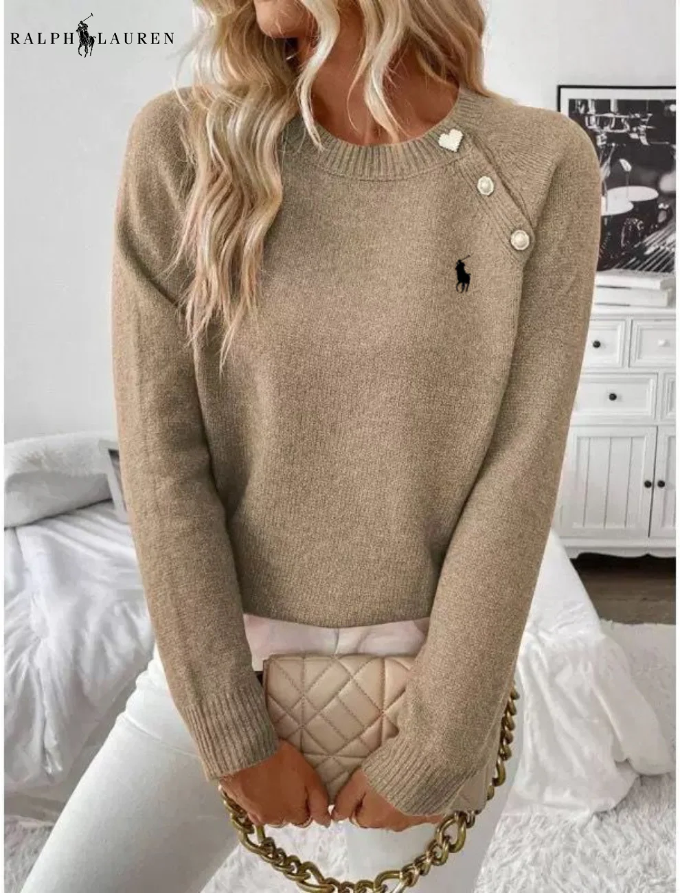 Essential Chic Button Sweater || Clearance Sale - Image 5